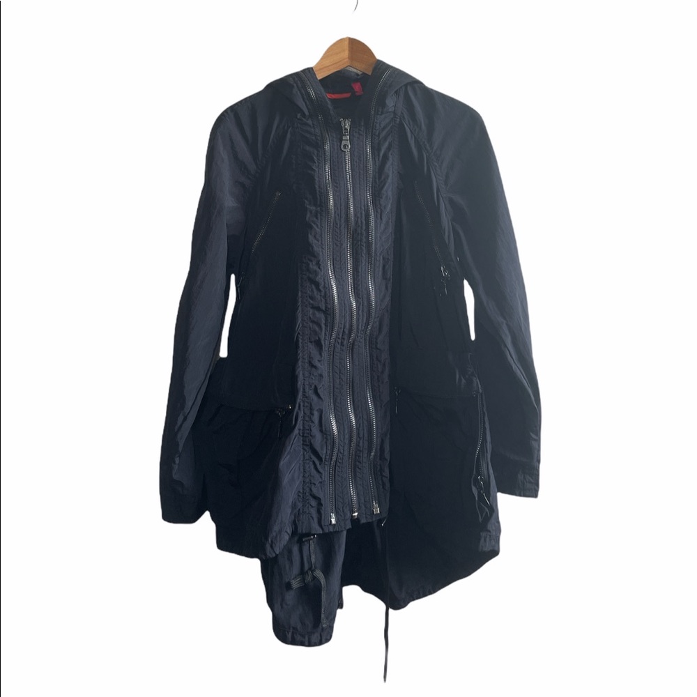 Womens Equipement General Technique Performance Black Zipper Jacket Size Small